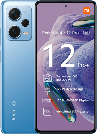 Xiaomi Redmi Note 12 Pro+ 5G Azul (8GB / 256GB) - Móvil y